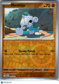 2025 Destined Rivals Meditite Reverse Holo #99/182