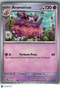 2025 Prismatic Evolutions Aromatisse Reverse Holo Pokeball #39/131