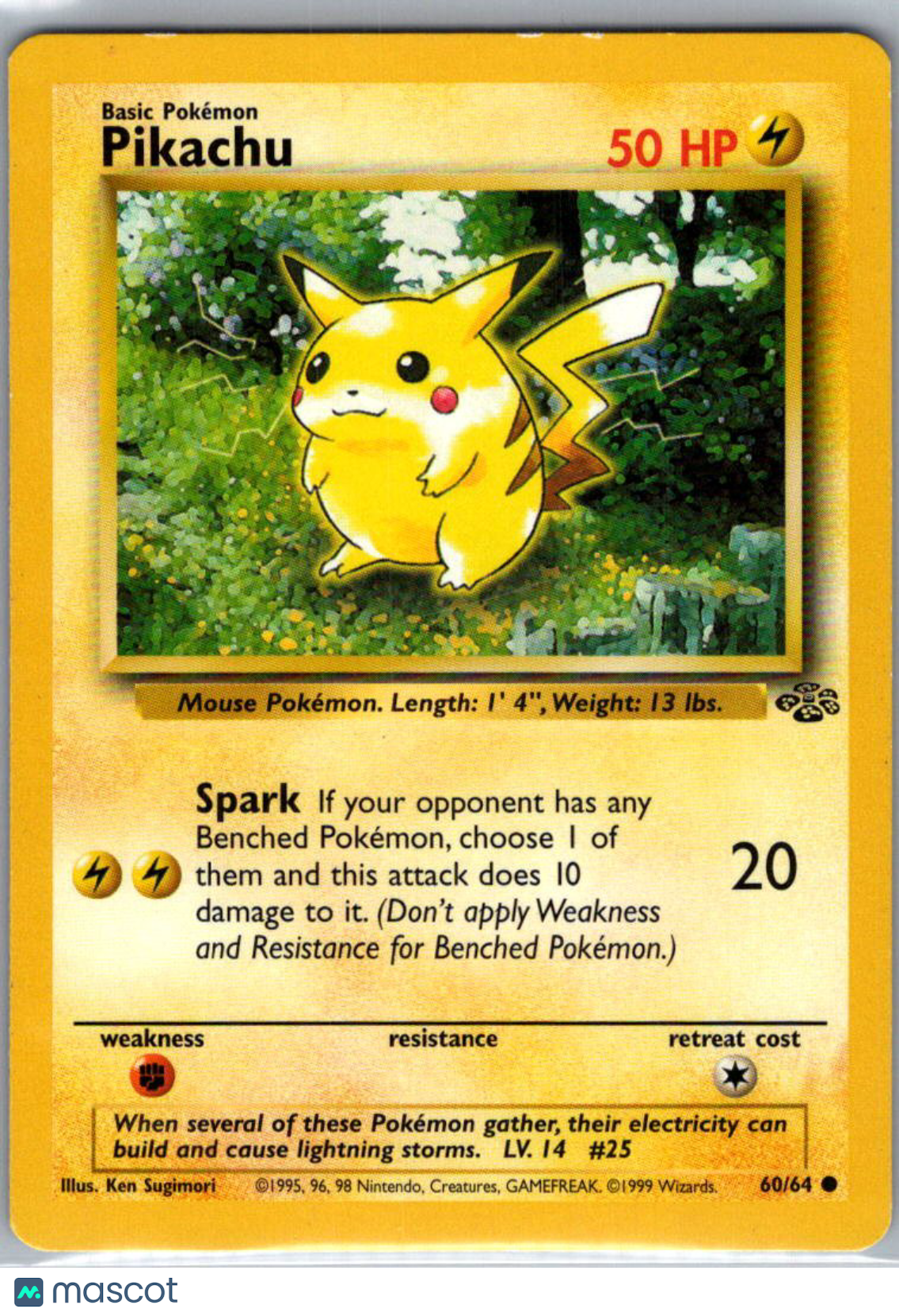 1999 Jungle Pikachu #60/64