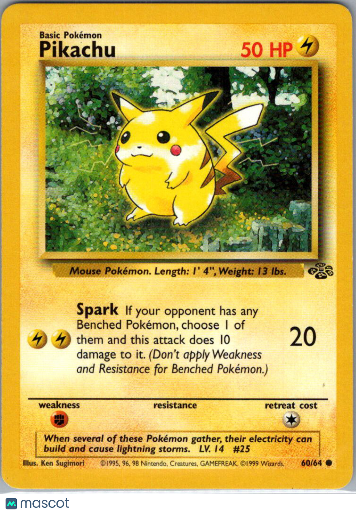 1999 Jungle Pikachu #60/64