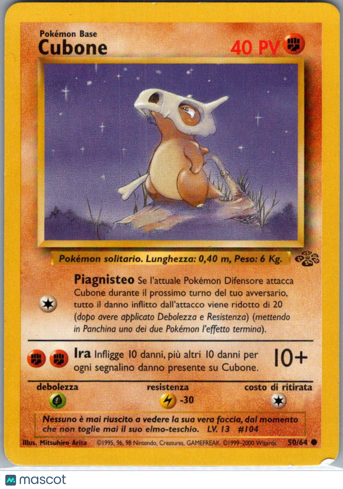 2000 Jungle Cubone Italian #50/64