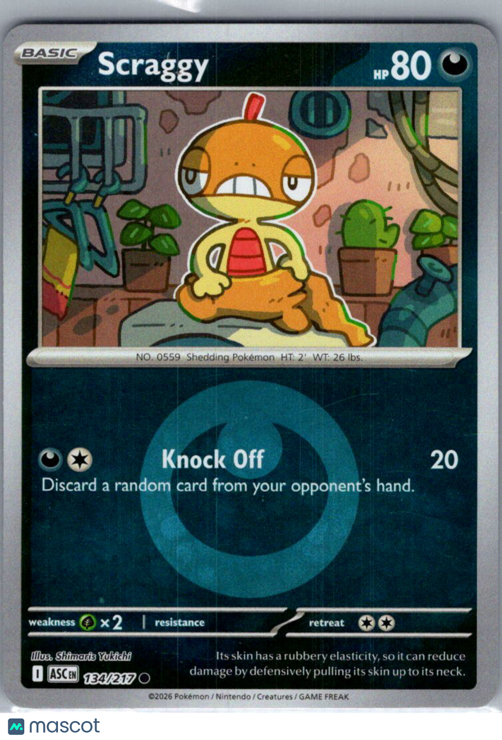 2026 Mega Evolution – Ascended Heroes Scraggy #134/217