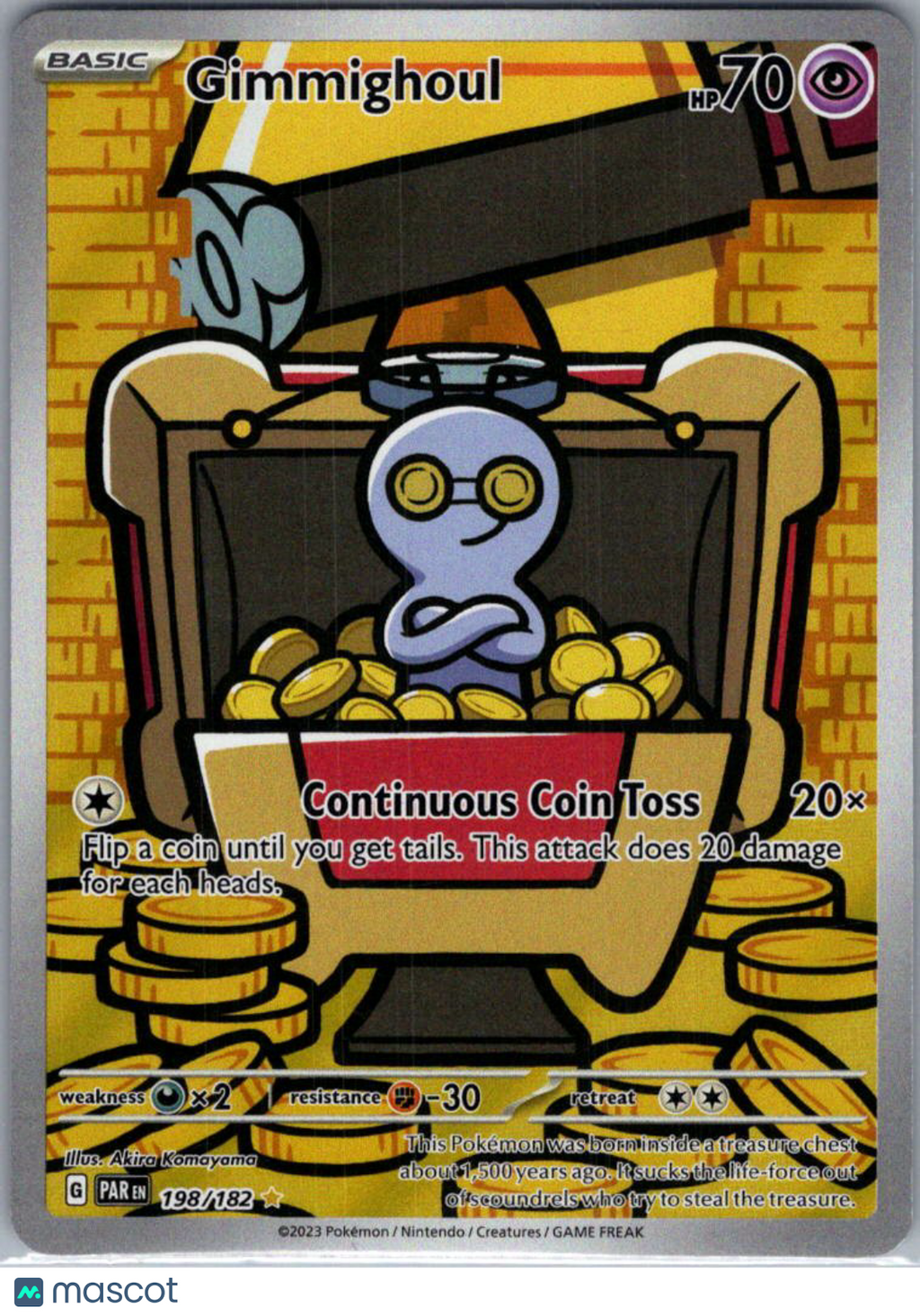 2023 Paradox Rift Gimmighoul Holo Secret Rare #198/182