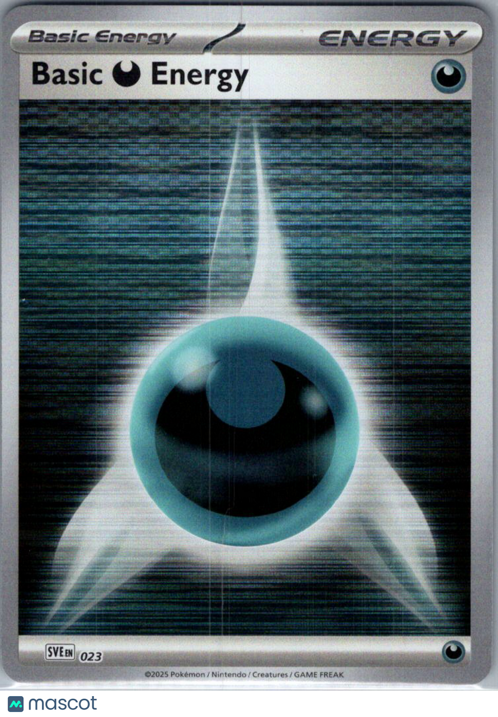 Scarlet & Violet Basic Energies Basic Darkness Energy Reverse Holo #023