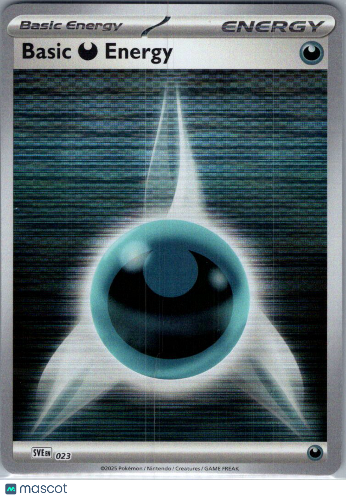 Scarlet & Violet Basic Energies Basic Darkness Energy Reverse Holo #023