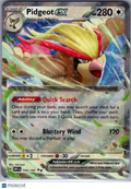2023 Obsidian Flames Pidgeot EX Holo Double Rare RR #164/197