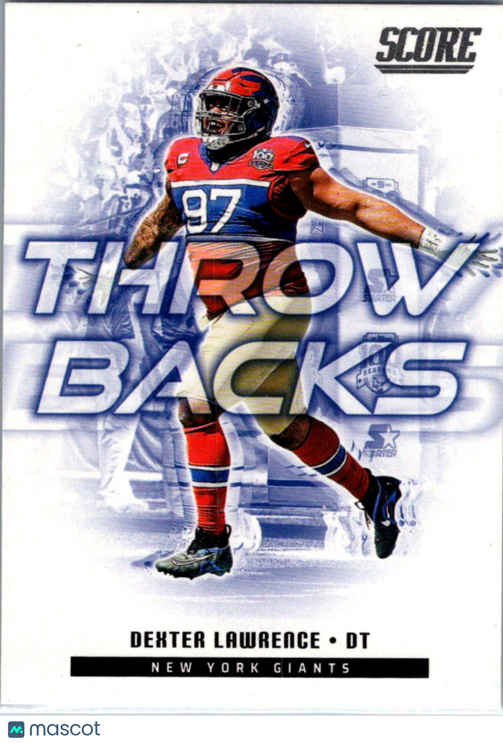2025 Score Throwbacks Dexter Lawrence #16