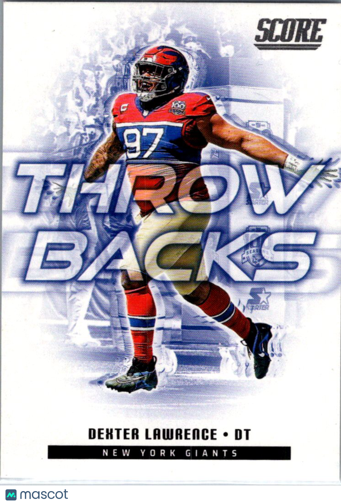 2025 Score Throwbacks Dexter Lawrence #16