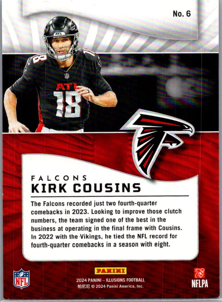 2024 Panini Illusions Football Kirk Cousins #6