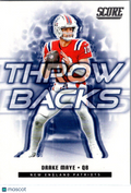 2025 Panini Score Throwbacks Drake Maye #3