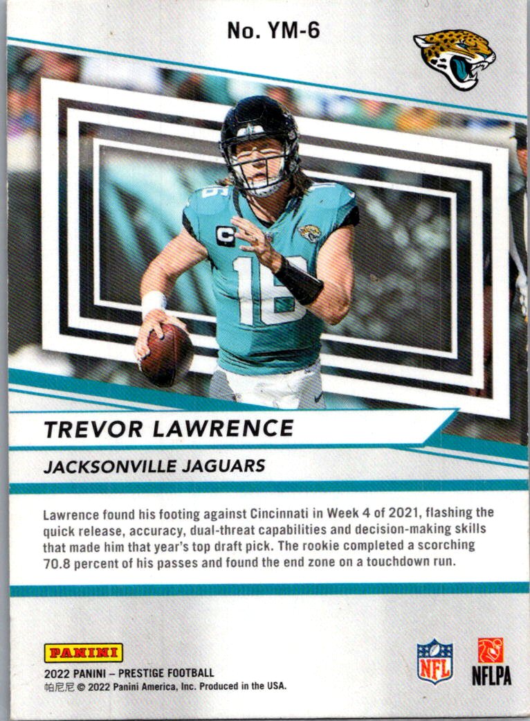2022 Panini Prestige Youth Movement Trevor Lawrence #YM-6