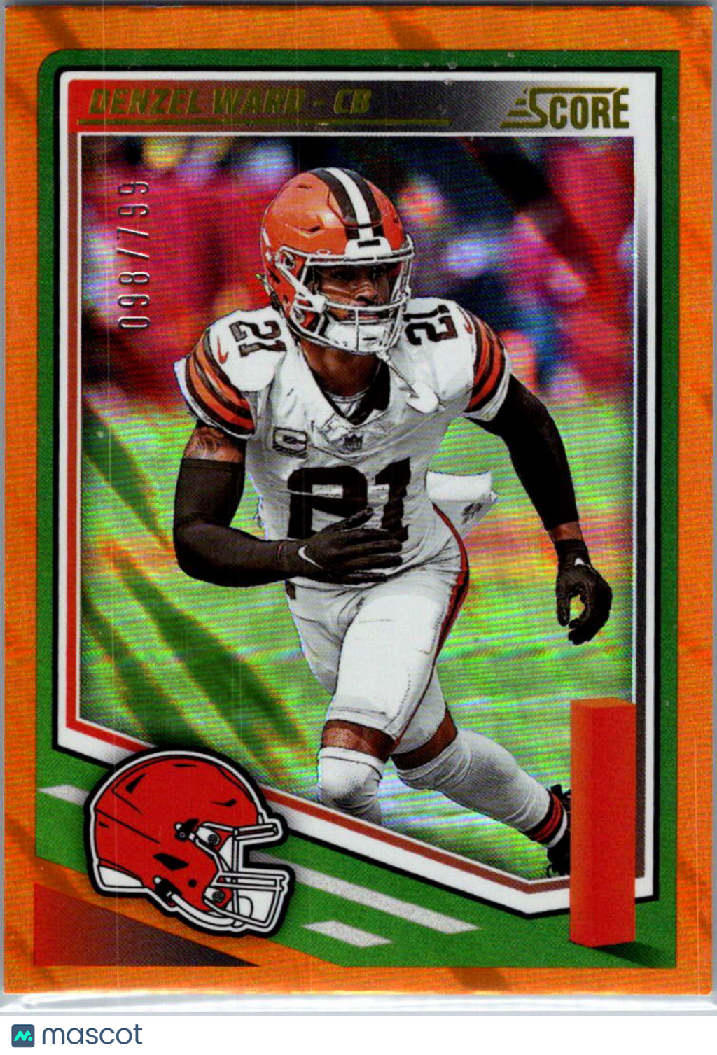 2025 Panini Score Denzel Ward #174 Orange /799