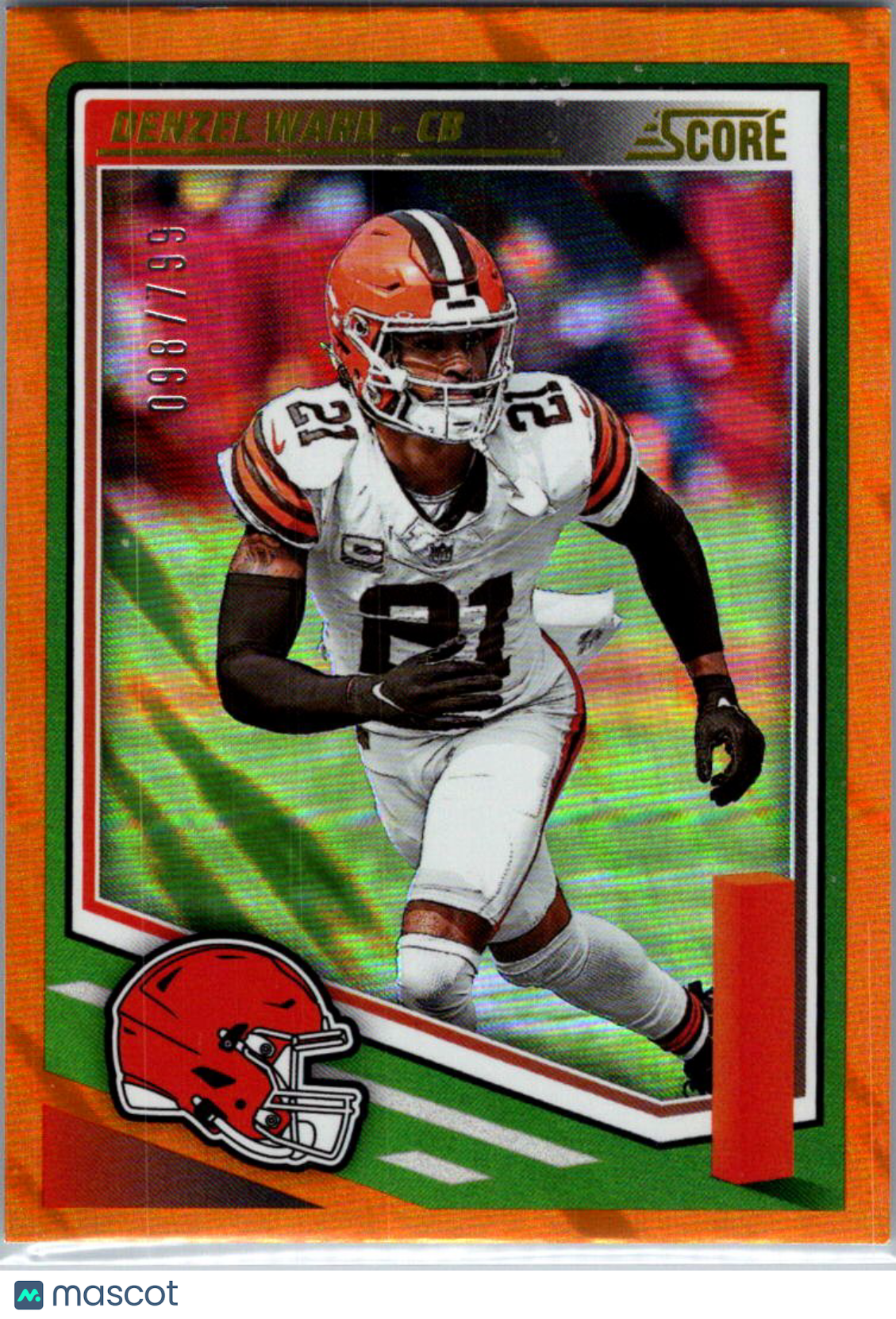 2025 Panini Score Denzel Ward #174 Orange /799