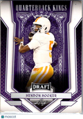 2023 Leaf Draft Quarterback Kings Hendon Hooker #91 Purple