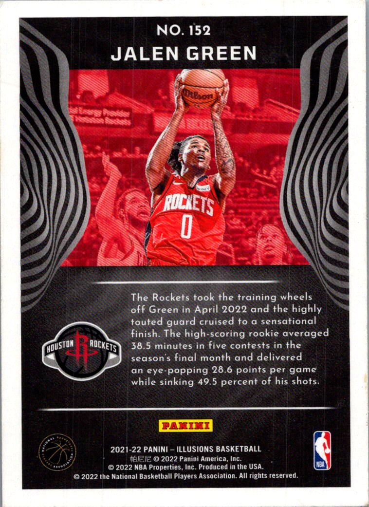 2022 Panini Illusions Jalen Green #152 RC