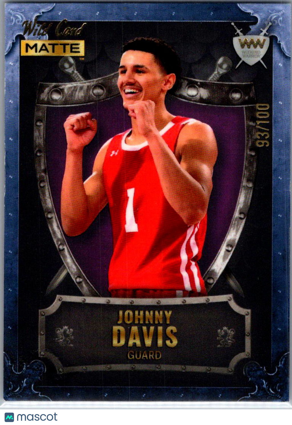 2022 Wild Card Matte Weekend Warrior Johnny Davis #WW-21 /100