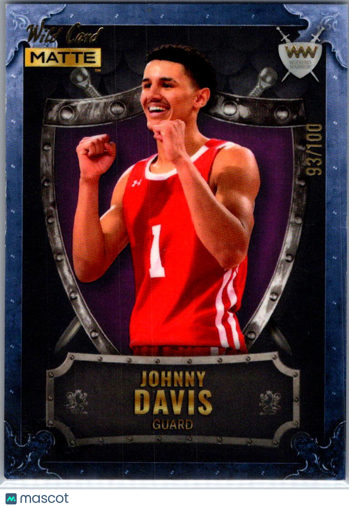 2022 Wild Card Matte Weekend Warrior Johnny Davis #WW-21 /100