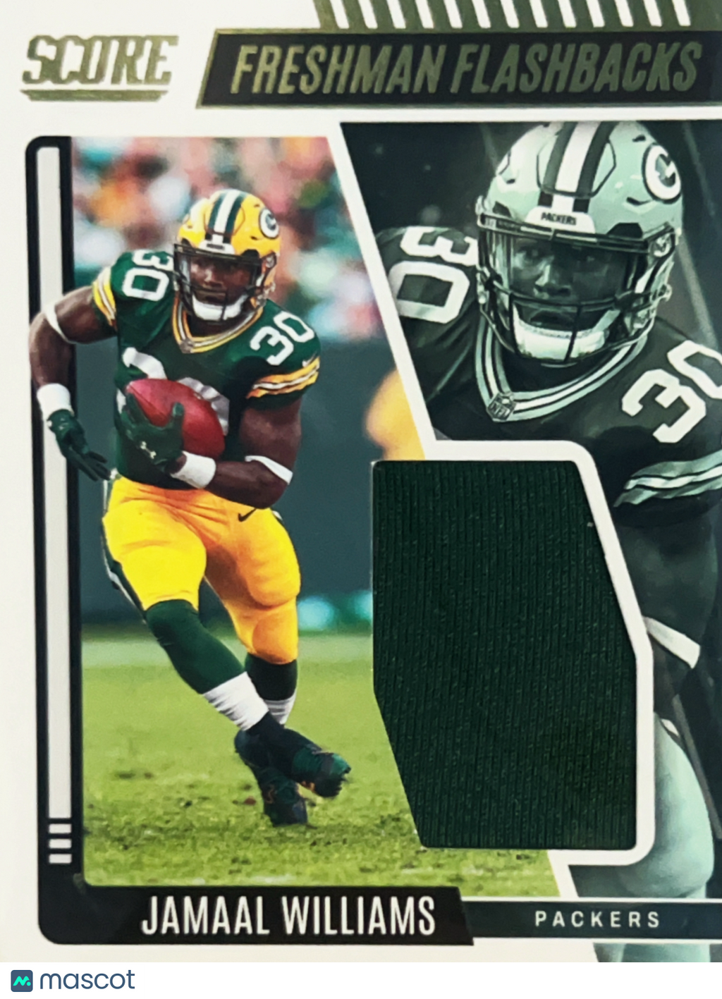 2022 Panini Score Freshman Flashbacks Jamaal Williams #FF10 Memorabilia