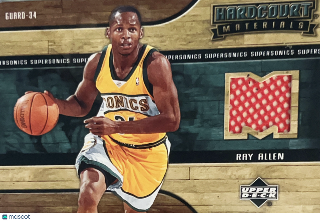 2006 Upper Deck Hardcourt Materials Ray Allen #HM-RA Memorabilia