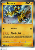 2025 Destined Rivals Zeraora Reverse Holo Rare #78/182