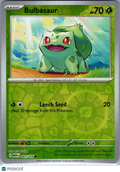 2023 Scarlet & Violet 151 Bulbasaur Reverse Holo #1/165
