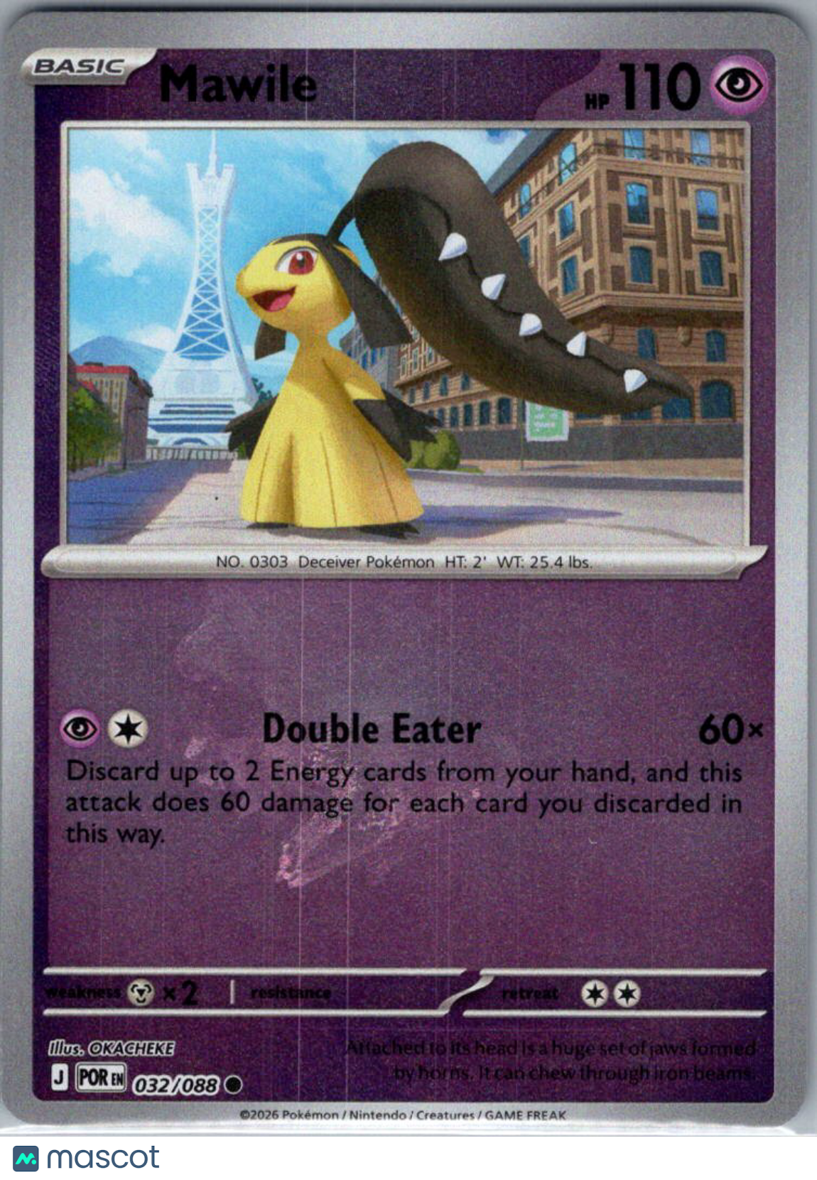 2026 Mega Evolution – Perfect Order Mawile Reverse Holo #32/88