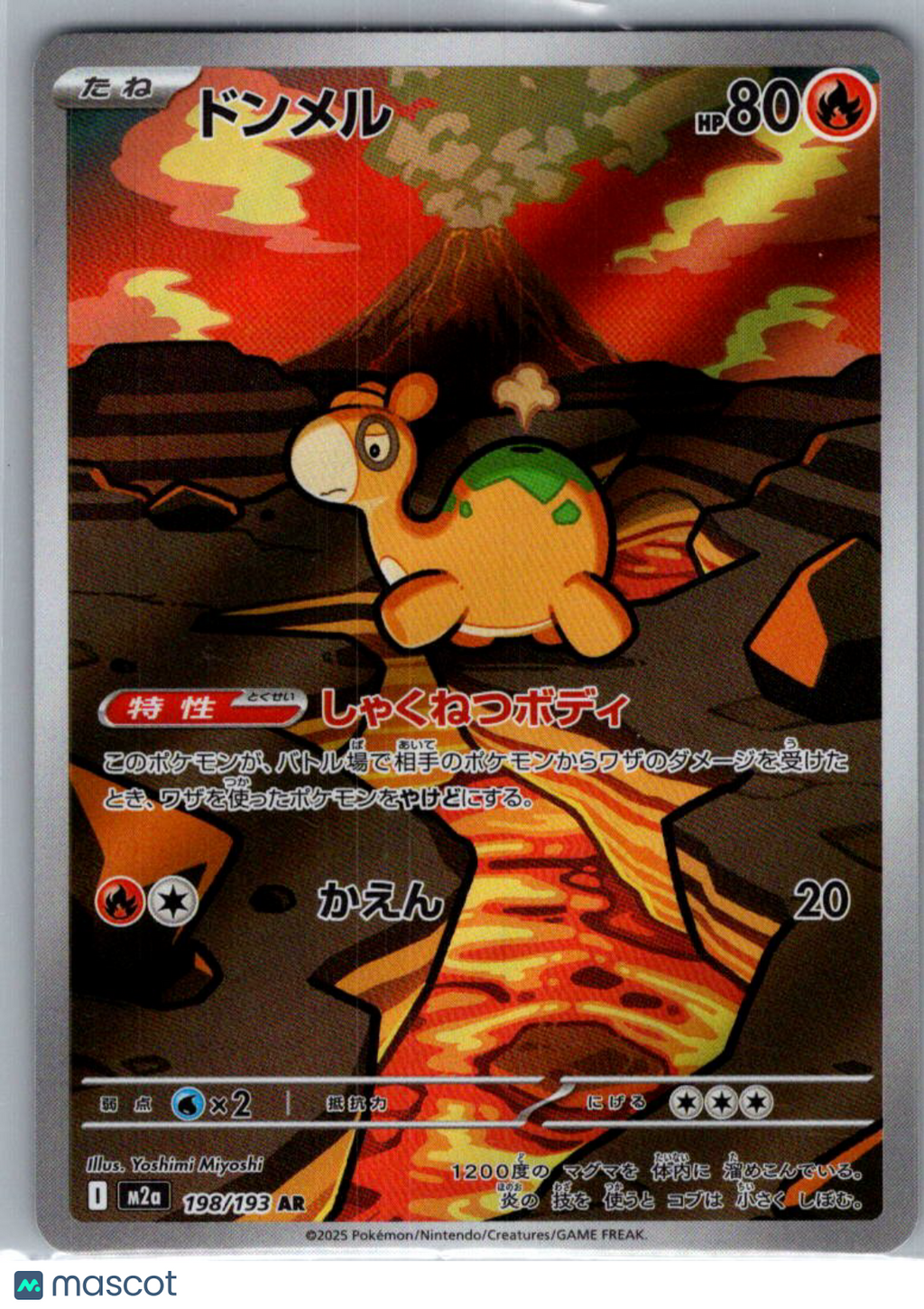 2025 Mega Dream ex Numel Holo Secret Rare Japanese #198/193
