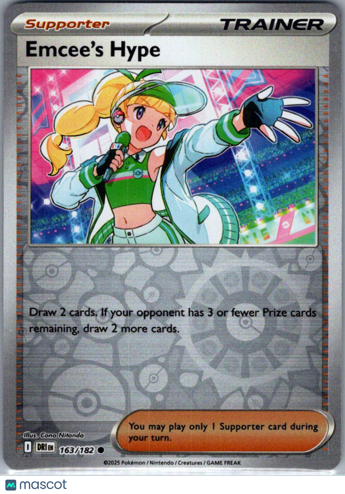 2025 Destined Rivals Emcee's Hype Reverse Holo #163/182
