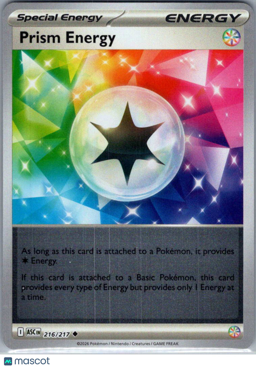 2026 Mega Evolution – Ascended Heroes Prism Energy Reverse Holo #216/217