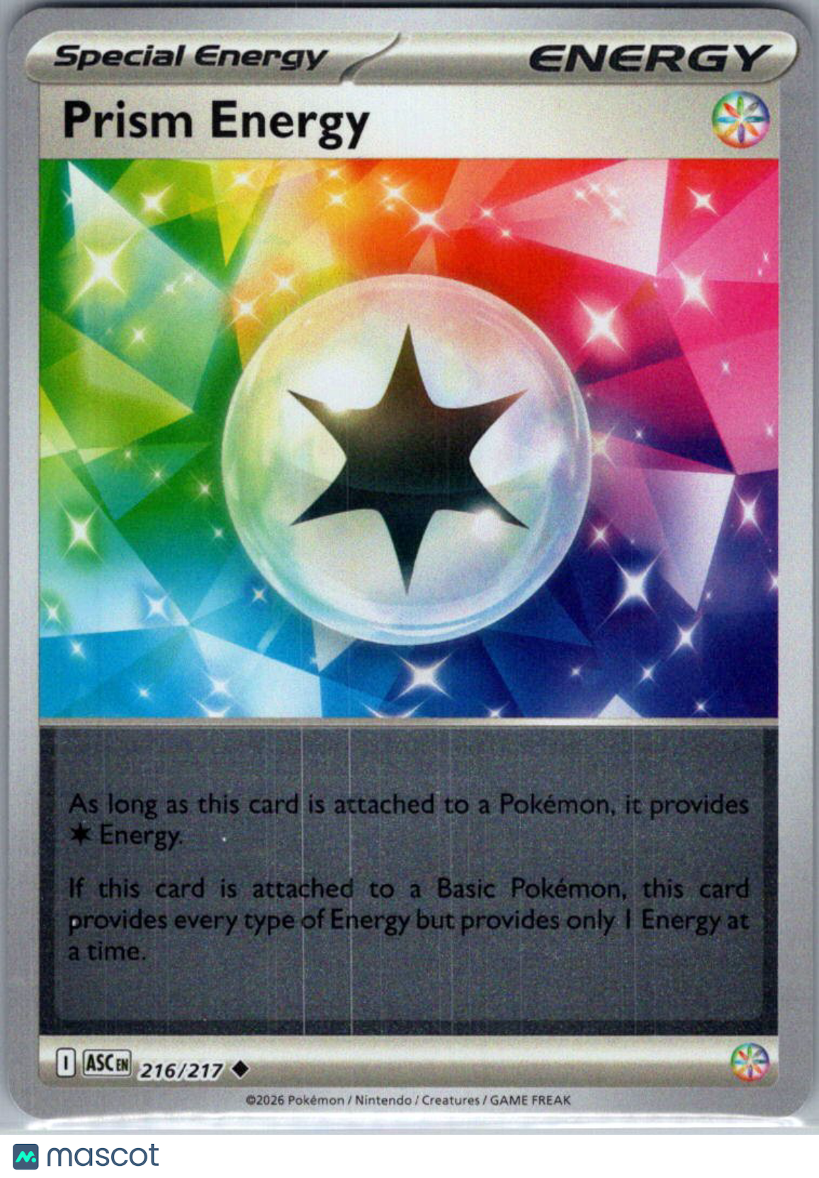2026 Mega Evolution – Ascended Heroes Prism Energy Reverse Holo #216/217