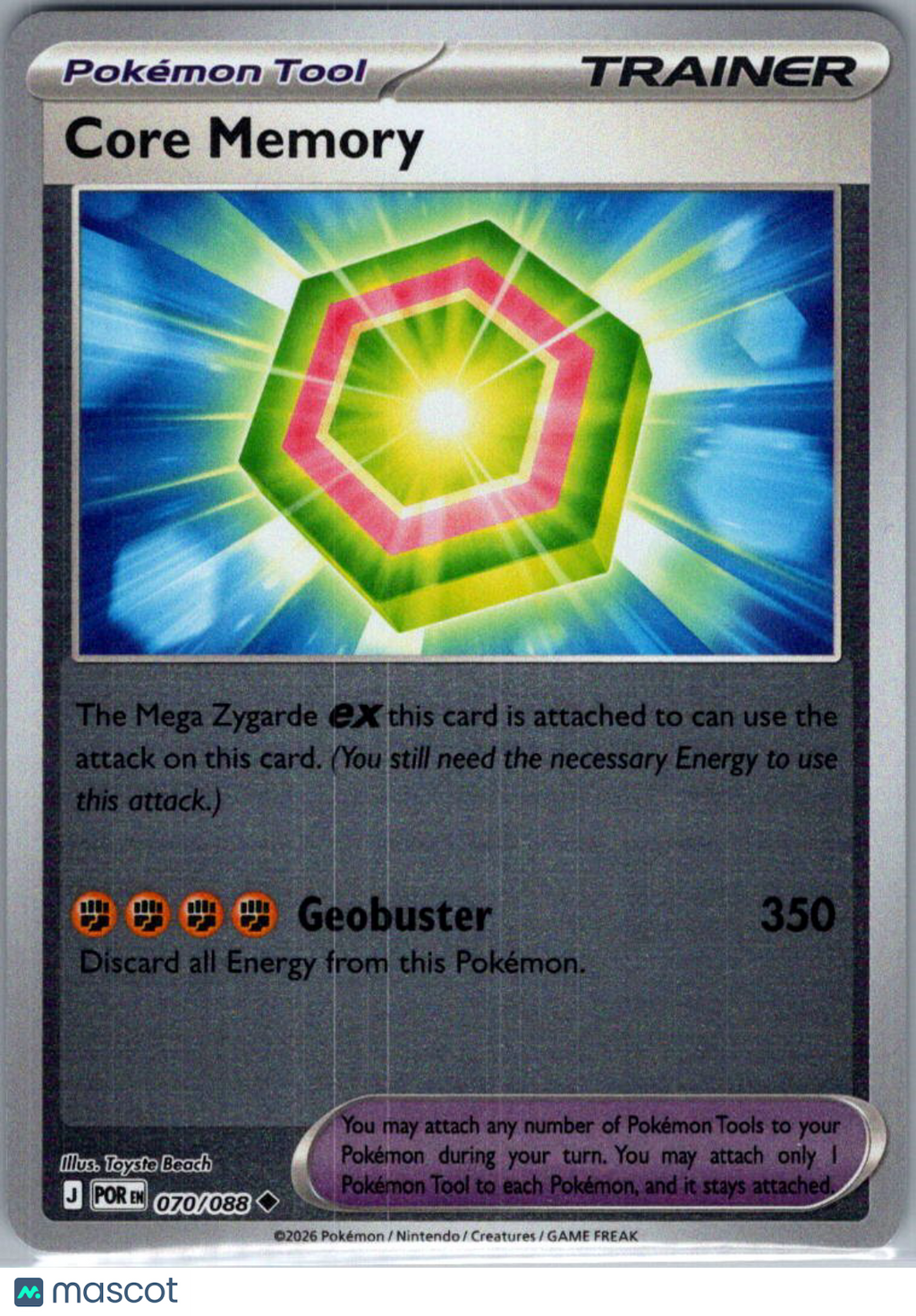 2026 Mega Evolution – Perfect Order Core Memory Reverse Holo Uncommon #70/88
