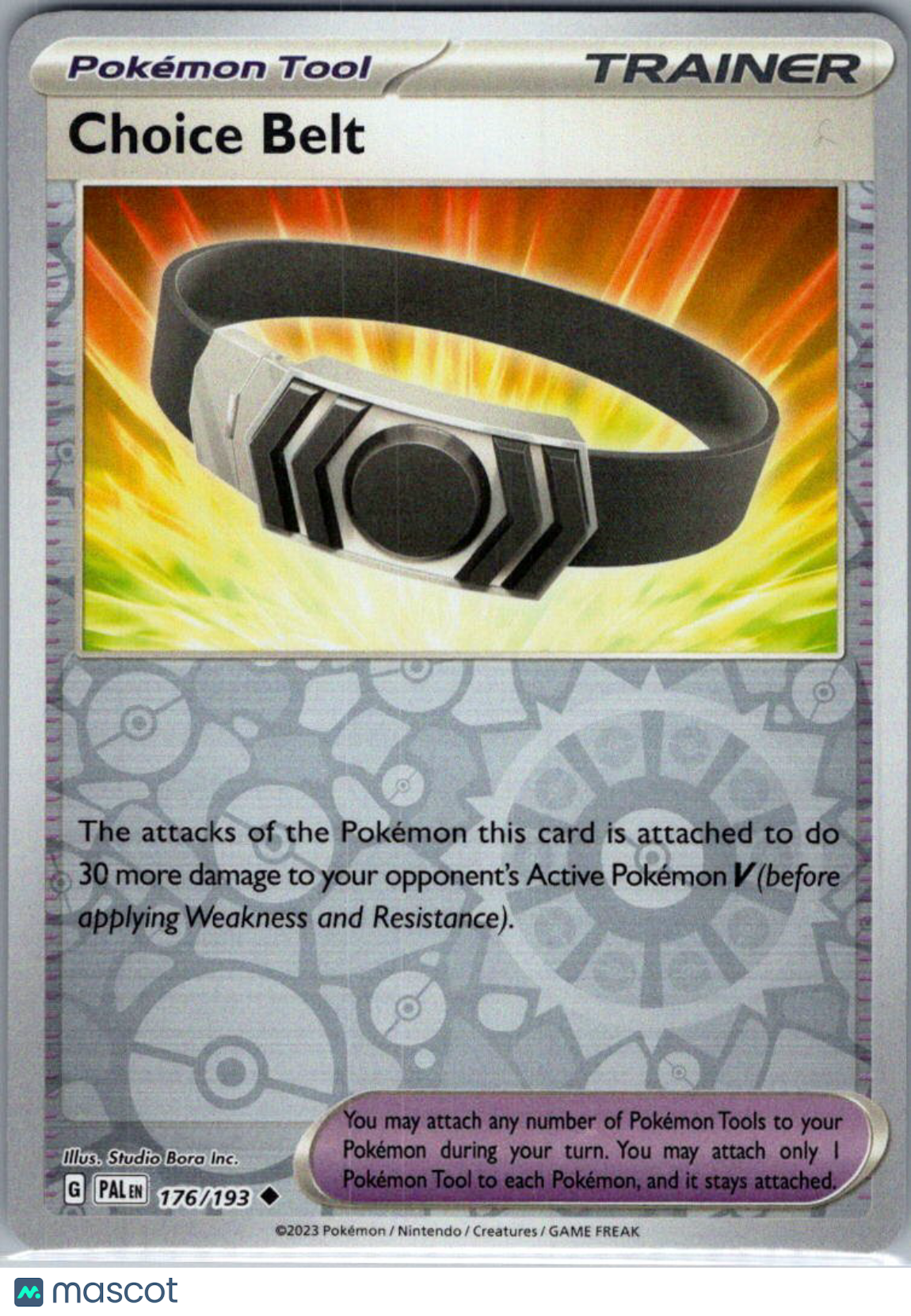 2023 Paldea Evolved Choice Belt Reverse Holo Uncommon #176/193