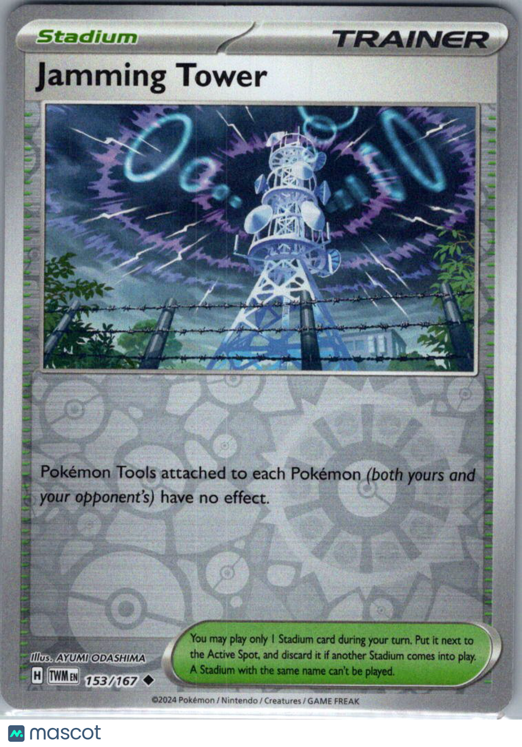 2024 Twilight Masquerade Jamming Tower Reverse Holo Uncommon #153/167