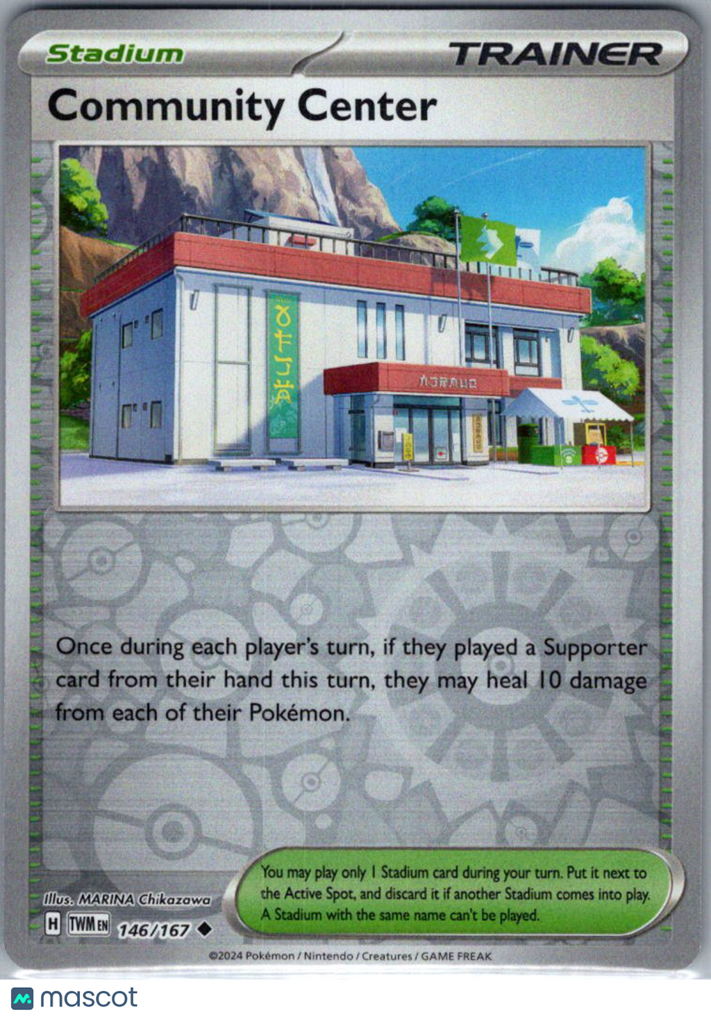 2024 Twilight Masquerade Community Center Reverse Holo Uncommon #146/167