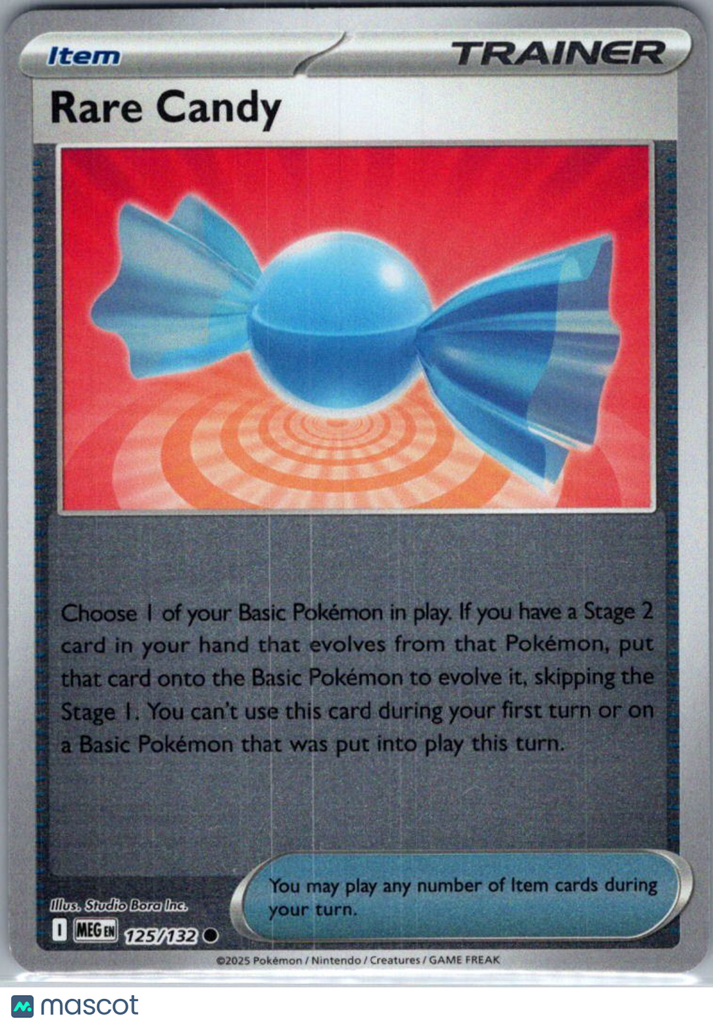 2025 Mega Evolution Rare Candy Reverse Holo #125/132