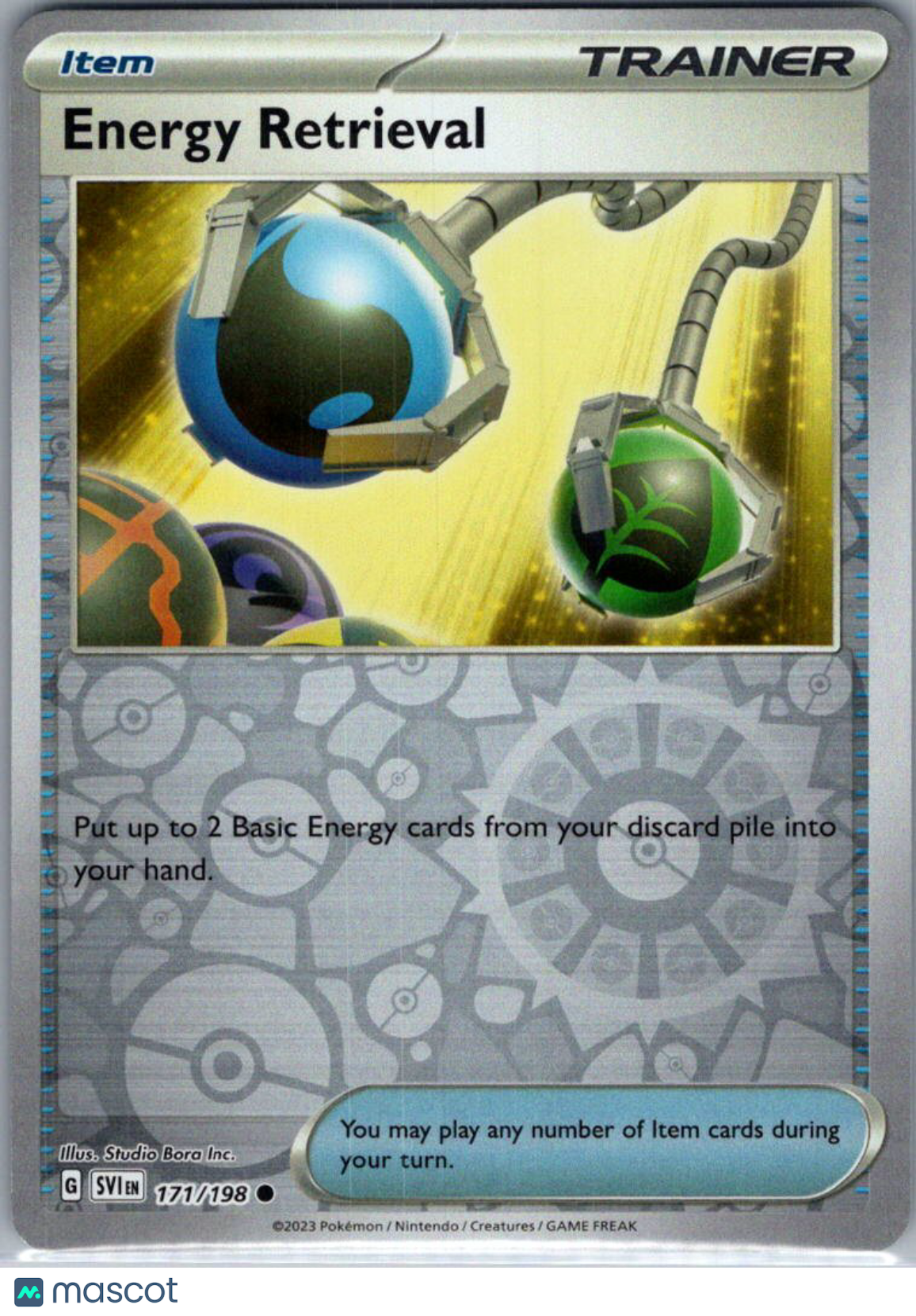 2023 Scarlet & Violet Energy Retrieval Reverse Holo #171/198