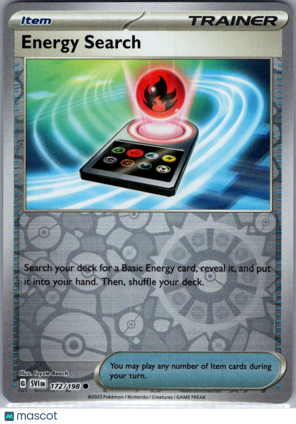 2023 Scarlet & Violet Energy Search Reverse Holo #172/198