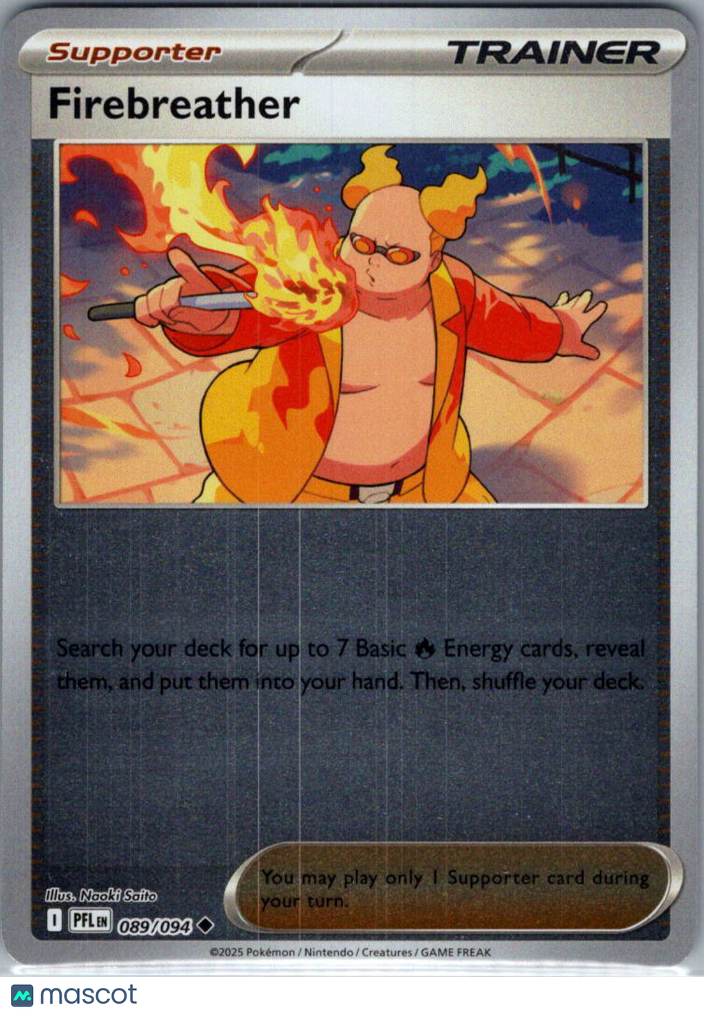 2025 Mega Evolution – Phantasmal Flames Firebreather Reverse Holo #89/94