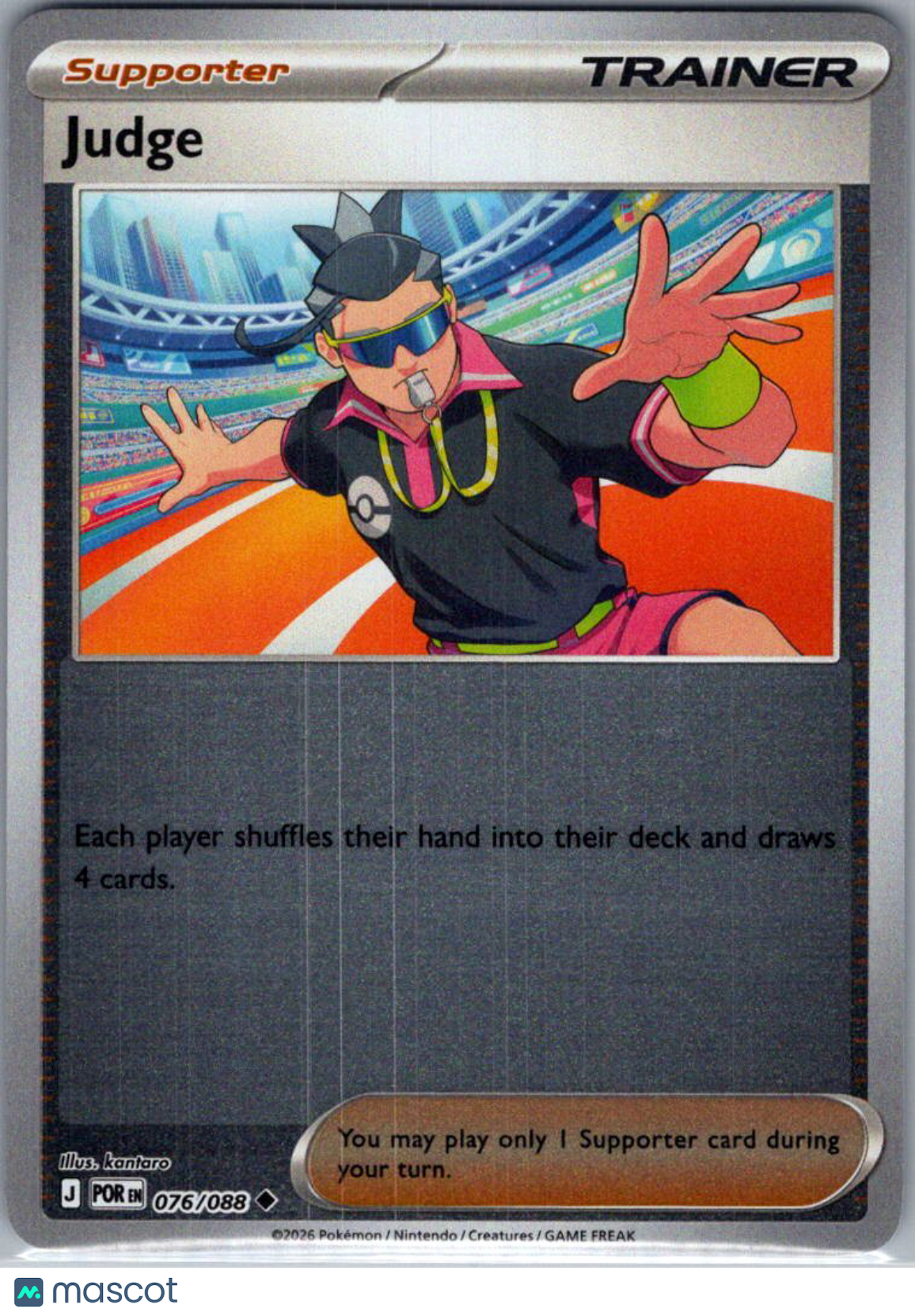 2026 Mega Evolution – Perfect Order Judge Reverse Holo Uncommon #76/88