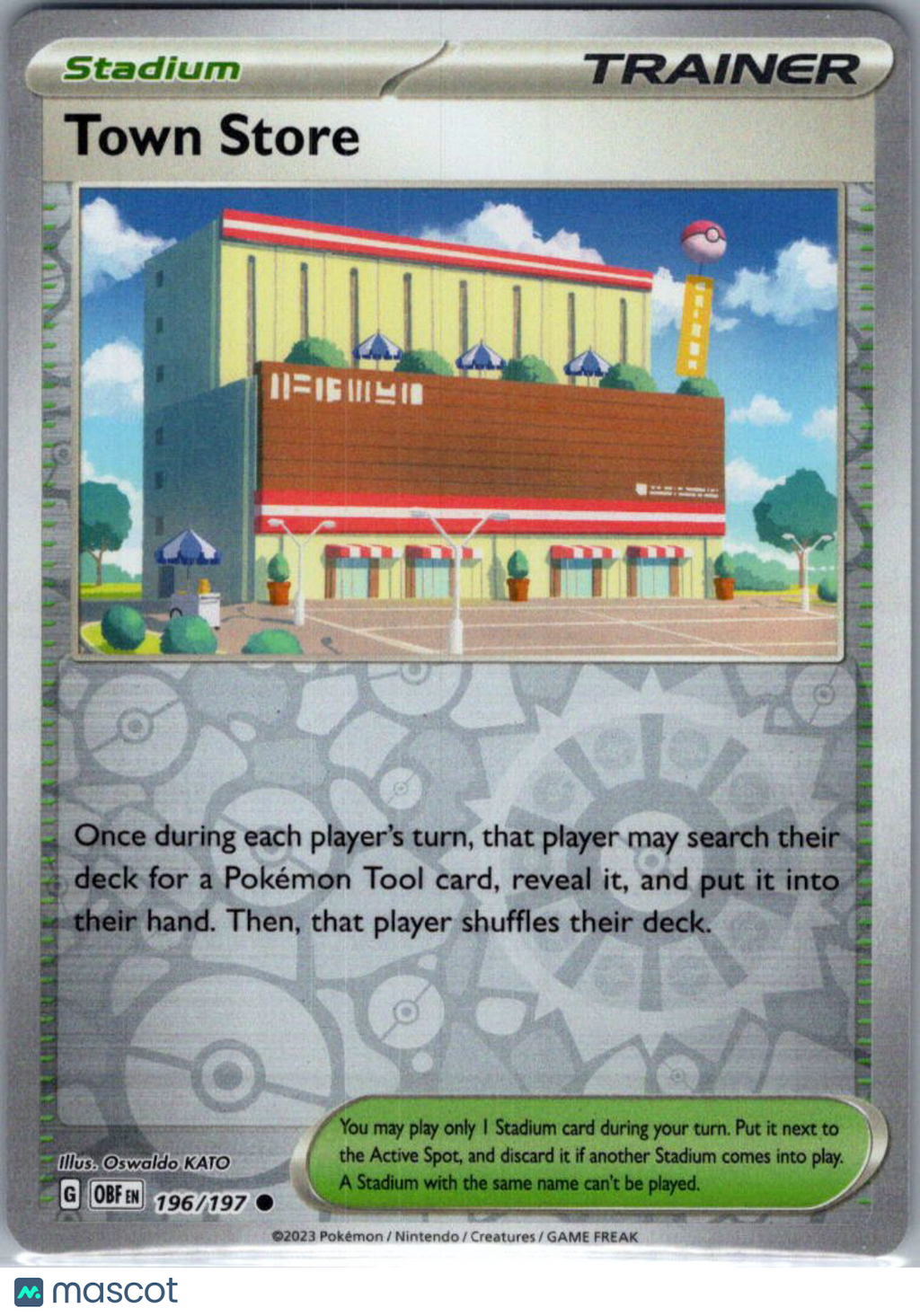 2023 Obsidian Flames Town Store Reverse Holo #196/197