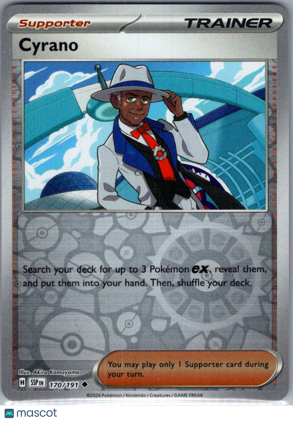2024 Surging Sparks Cyrano Reverse Holo Uncommon #170/191