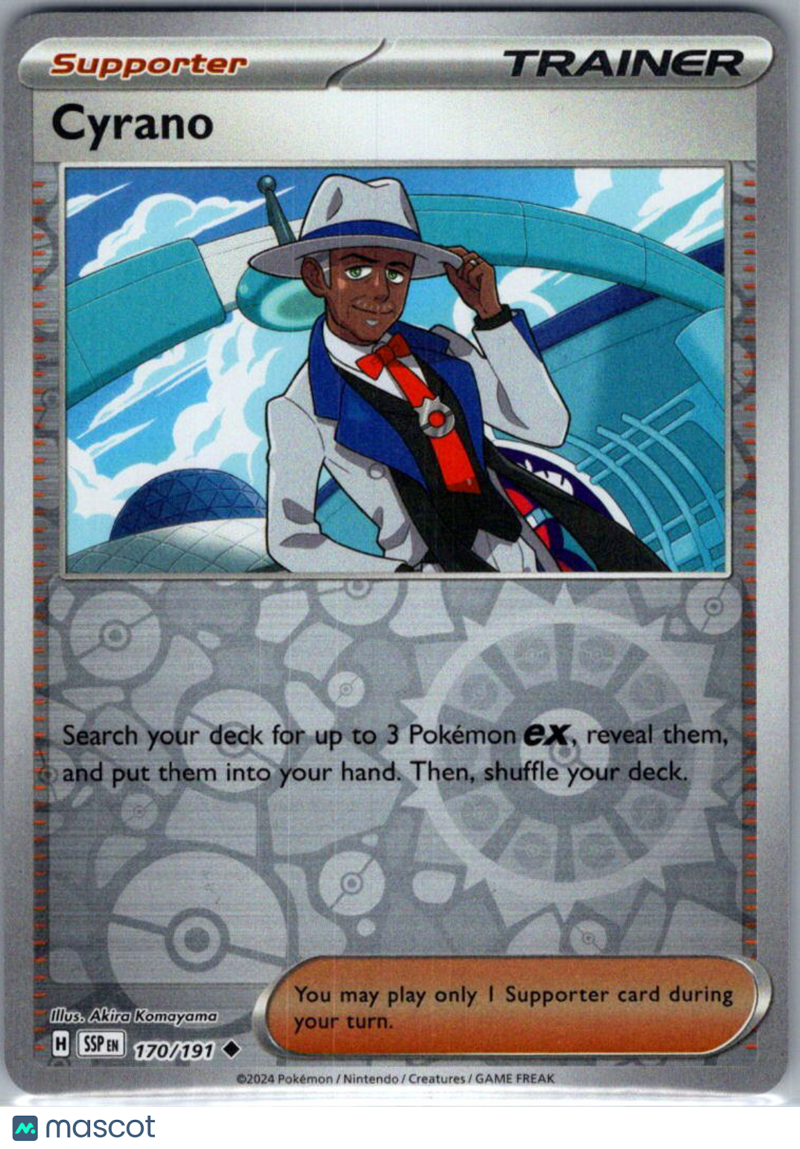 2024 Surging Sparks Cyrano Reverse Holo Uncommon #170/191