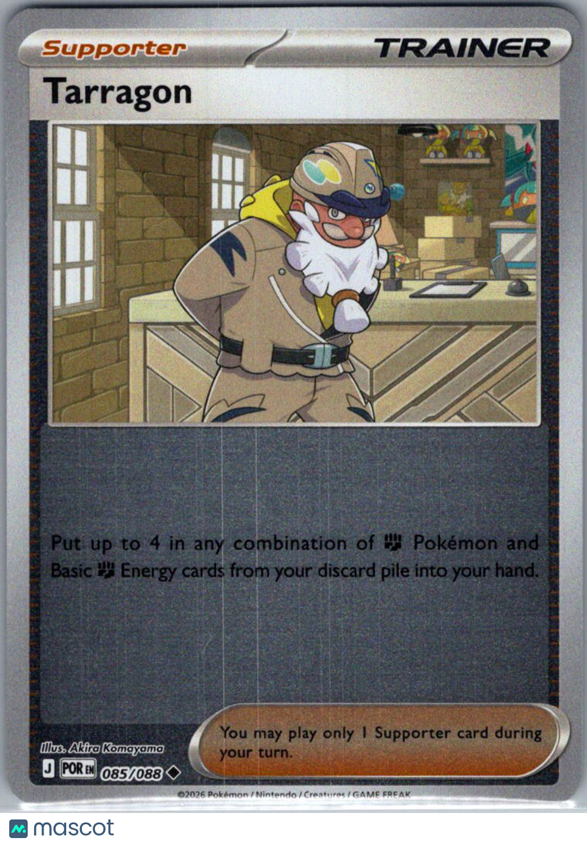 2026 Mega Evolution – Perfect Order Tarragon Reverse Holo Uncommon #85/88