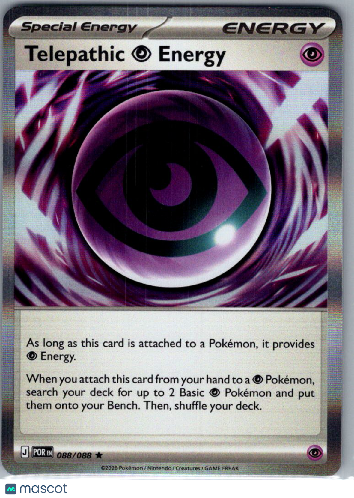 2026 Mega Evolution – Perfect Order Telepathic Psychic Energy Holo Rare #88/88