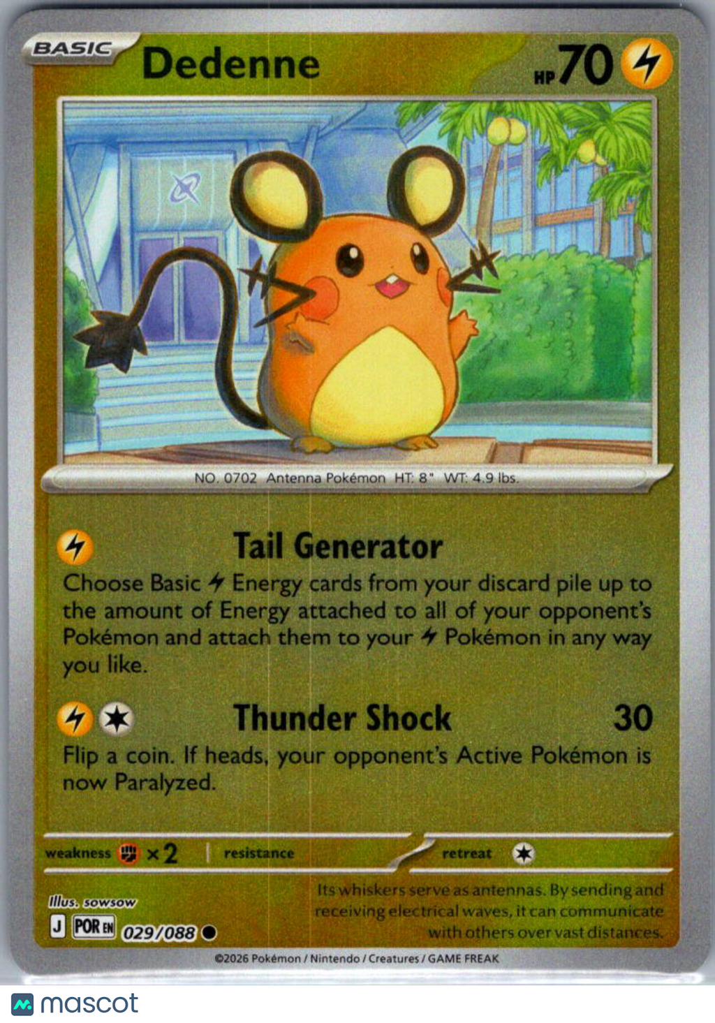 2026 Mega Evolution – Perfect Order Dedenne #29/88