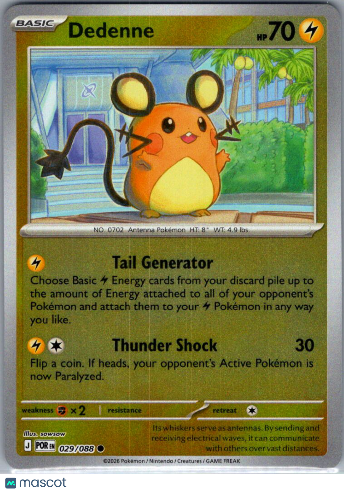 2026 Mega Evolution – Perfect Order Dedenne #29/88