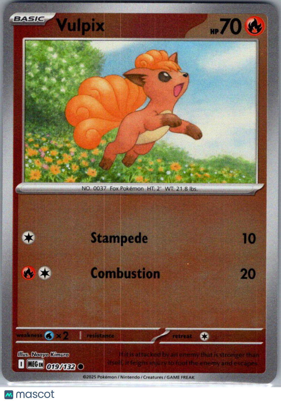 2025 Mega Evolution Vulpix #19/132