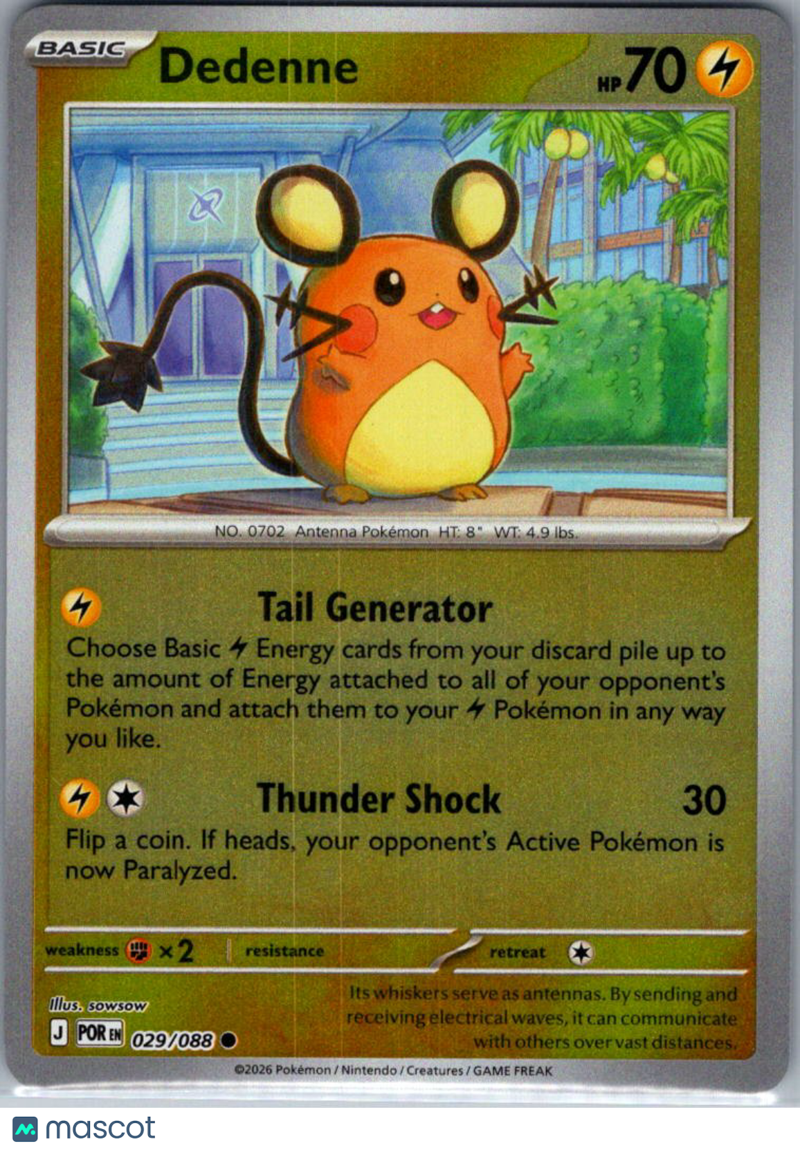 2026 Mega Evolution – Perfect Order Dedenne #29/88