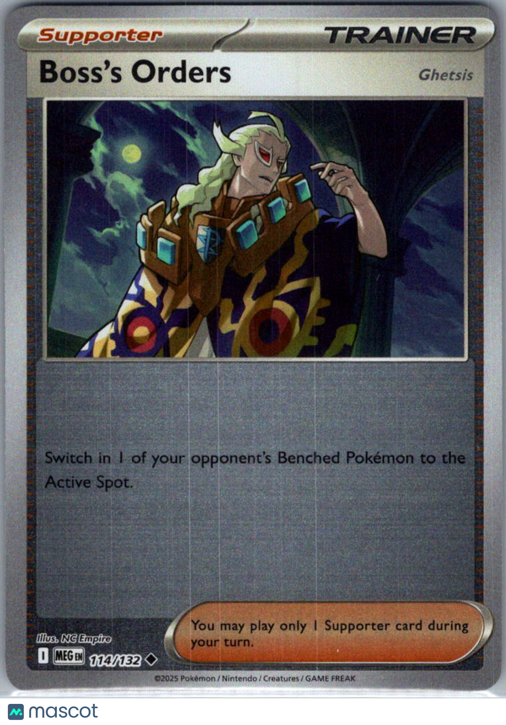 2025 Mega Evolution Boss's Orders Uncommon #114/132