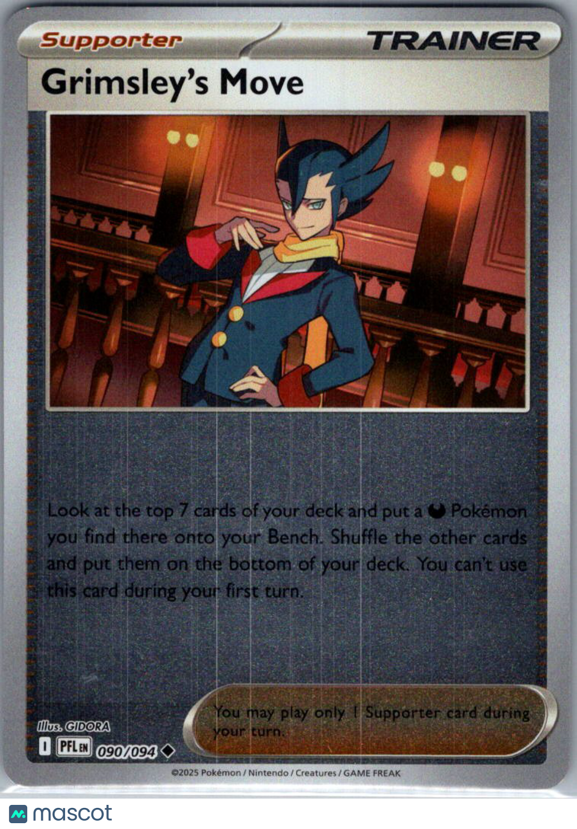 2025 Phantasmal Flames Grimsley's Move Reverse Holo Uncommon #90/94